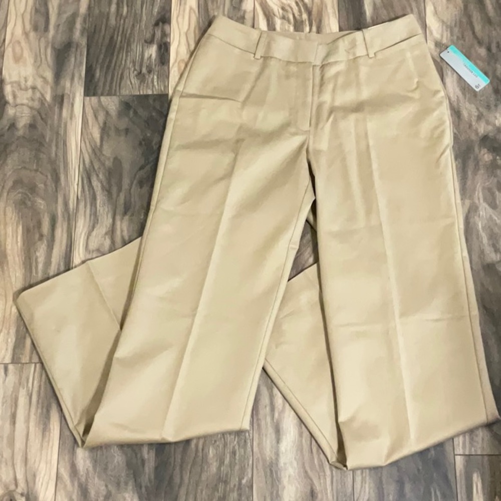 Worthington Curvy Fit Trouser Leg Heritage Khaki - Size 6 Tall